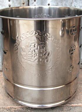 包邮不锈钢烧纸桶家用佛堂寺庙拜神礼佛聚宝盆化纸炉环保纸钱金桶