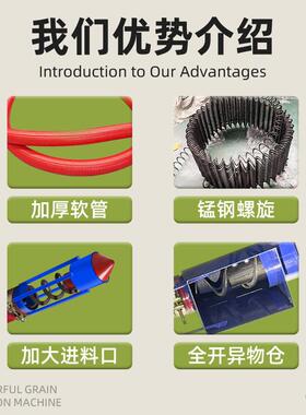 软管绞龙抽粮机倒推款上料机玉米小麦稻谷沙子吸粮机大吸力料斗式
