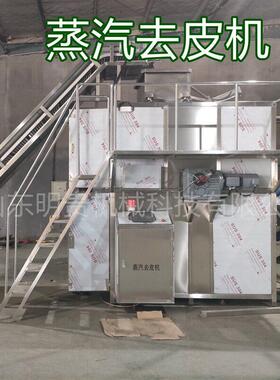 山豆蒸汽去皮机红薯土豆温爆皮机器多功能果蔬脱皮设备