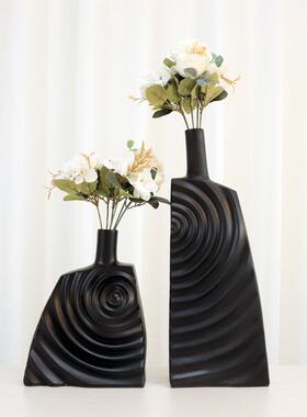 抽象艺术白花瓶客玄关柜简轻色奢家居装饰约品现厅w9000-8代创意