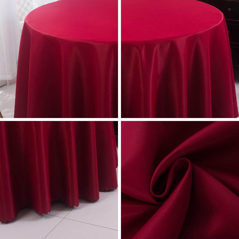 酒店桌布台布纯色饭店家用圆形长方形双段面加厚圆桌桌布布艺定,淘宝优惠券,粉丝福利购,淘宝优惠卷