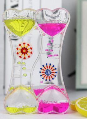 创意液体沙漏油滴流沙摆件油漏计时器儿童节礼物送学生毕业新年礼