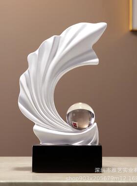 轻B款风生奢水高件档风生起摆现代家居客厅电室视柜玄关办公装饰