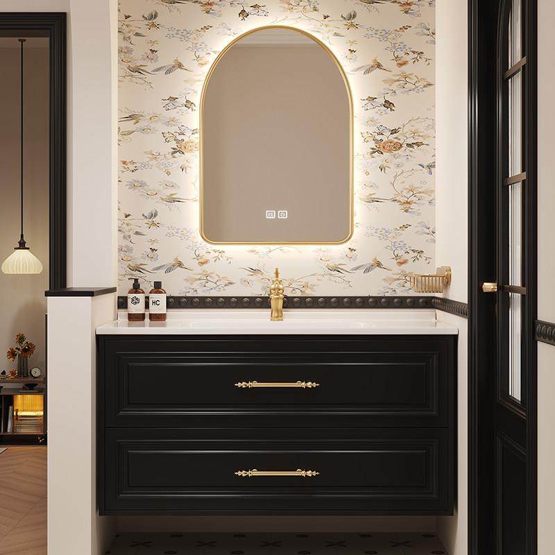 法式覆古浴室柜组合卫生间陶瓷一体盆洗漱台橡木烤漆洗手池洗脸盆,淘宝优惠券,粉丝福利购,淘宝优惠卷