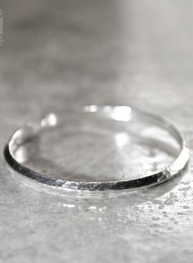 高档民族风复个古手工银手镯原 创设计性简约开口调节经典饰手环