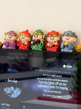 财神摆件装饰可视门铃客厅入户玄关新年桌面电视柜家居好物创意
