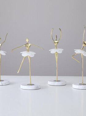 芭蕾舞蹈女孩摆件客厅高端玄关酒柜软装饰现代简约电视柜乔迁礼品