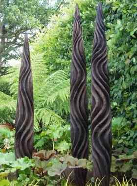 中古艺术装置大型组合木雕落地装饰摆件客厅摆设售楼处