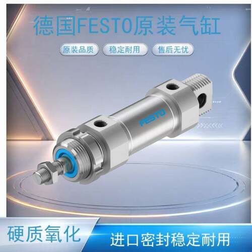 FESTO费斯托气缸DSNU-8-10-12-16-20-25-32-40-50-63-80-100-P-A - 图0