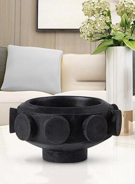 轻奢MC-TY-32简店约风果盘摆件黑色现桌代客房厅茶几面样板酒软装