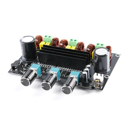 XH-M573 TDA3116D2数字功放板2*80W+100W大功率2.1声道放大器模块 - 图3