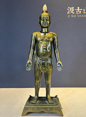 汲古山房铜人针灸模型中医文化摆件可扎针穴位仿古雕像中医馆摆件