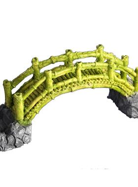 新款室内外小配亭子塔石磨假山件鱼池缸水族箱装造饰布景石拱桥桥