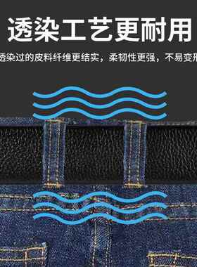 纪梵拉夫·劳伦马球单带身不带头真皮裤带牛皮无头腰带男无皮带头