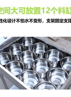 不拉锈钢调车商901酒店餐厅用料移动收纳调味车手推门调料架可刹