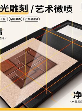 新款画孔电0123表箱开装饰中古风配电箱遮挡挂画免打电闸盒关壁画