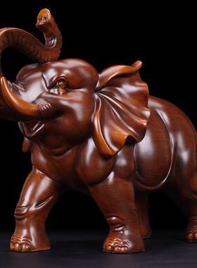 招财吉祥大象摆饰一对福象客厅电视柜博古架桌面装饰品新居乔迁礼