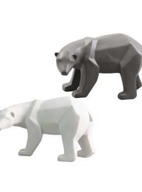 现代北欧简约动物小摆件萌宠家居装饰品客厅电视柜玄关摆设工艺品