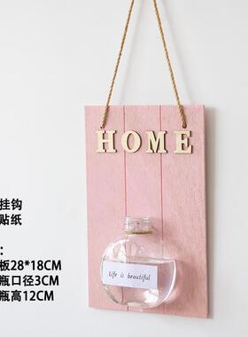 墙面挂件水培花瓶花器玄关客厅卧室家居装饰绿萝吊兰干花复古王金