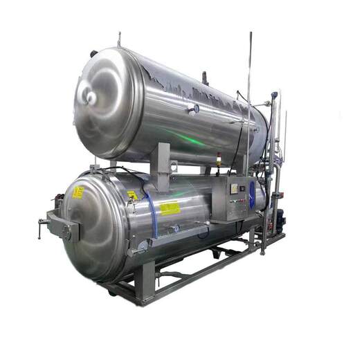 水浴杀菌锅不锈钢双层卧式杀菌釜袋装玉米粽子肉制品杀菌设备 - 图3