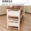 Kitchen storage rack floor-mounted multi-layer multi-functional vegetable cutting table operating table hole plate microwave oven storage narrow side cabinet