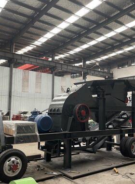 移动破碎车建筑垃圾破碎站移动岩石破碎机石料制砂机