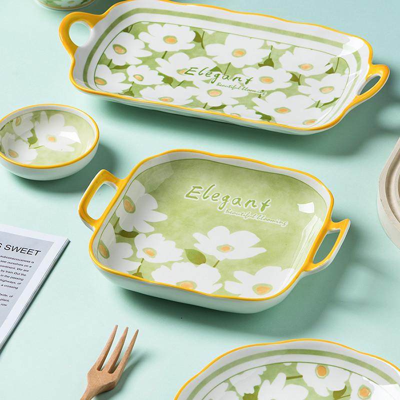 爱丽丝花园高颜值陶瓷餐具套装碗碟筷组合ins北欧风家用乔迁送礼,淘宝优惠券,粉丝福利购,淘宝优惠卷