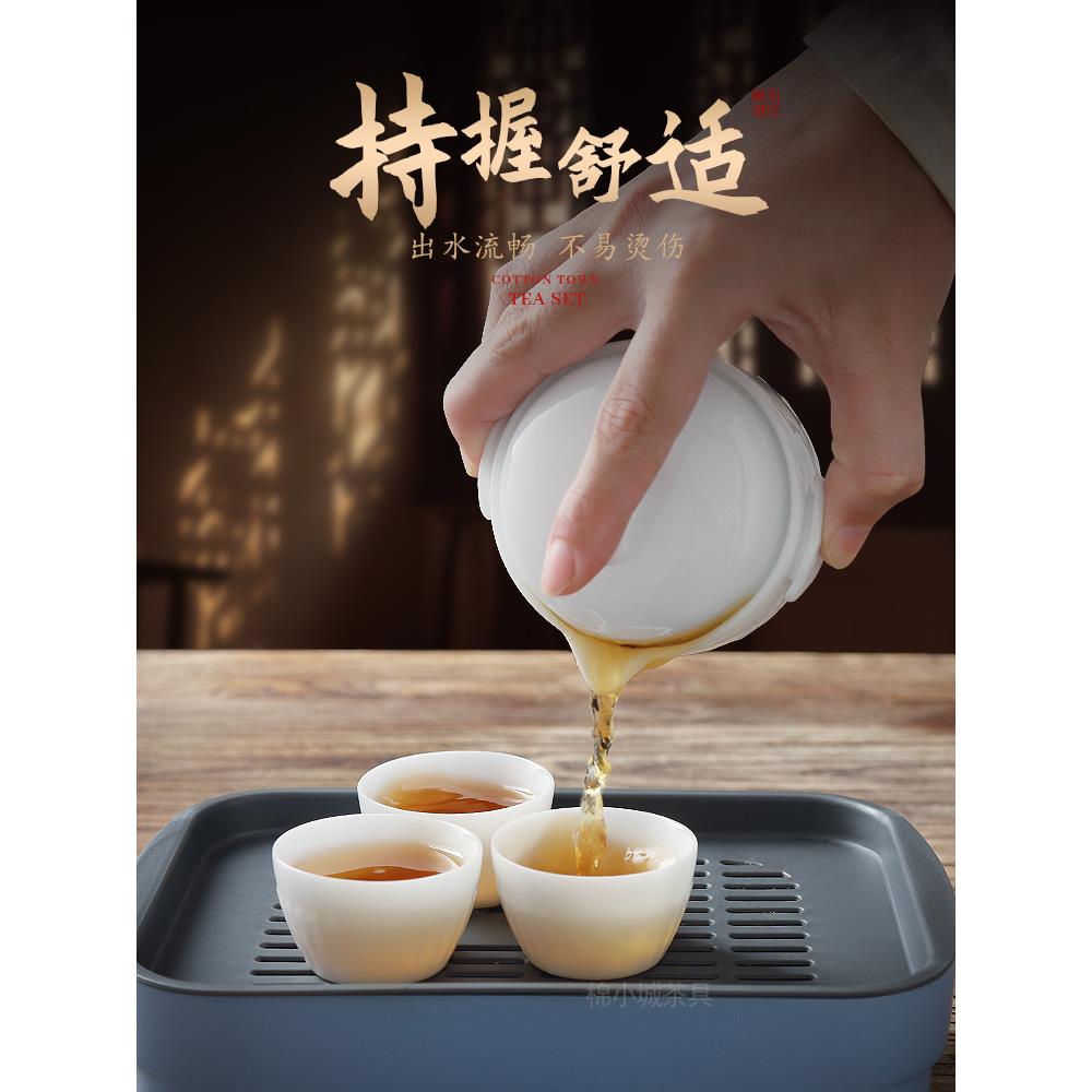 Mianxiaocheng travel tea set, outdoor portable hand-held teapot, non-hot ice teapot, high-end teapot