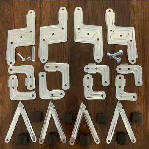 25方管晾衣架配件折叠片链接片落地衣架配件镀锌铁材质非不锈钢件 - 图3