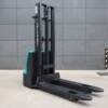 Forklift fully electric 1 ton 1.5 ton electric pallet truck electric stacker walking type long handle lead acid