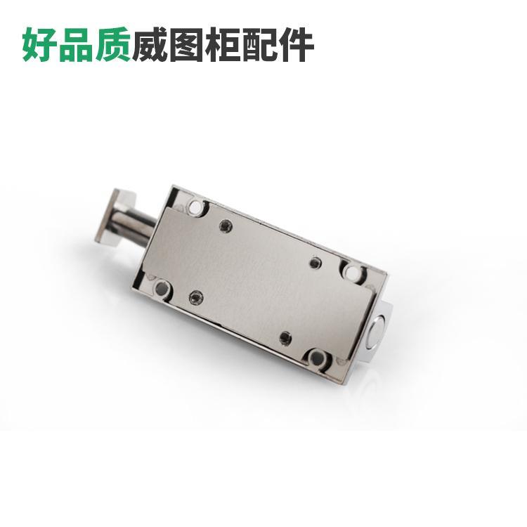 LS406门窗插销 按钮式 明装门栓弹簧插销 锌合金MS406 - 图2