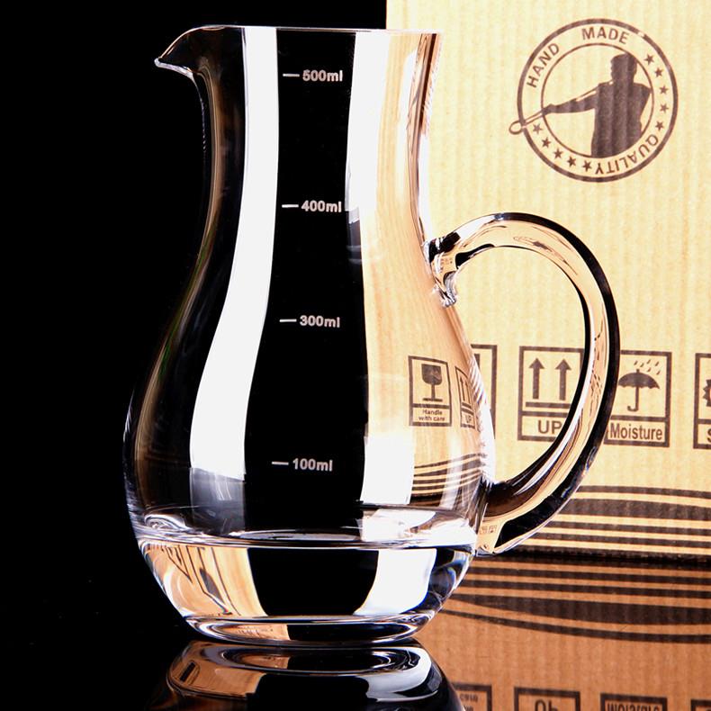 青苹果家用透明玻璃小号白酒杯2两杯高脚仙桃杯白兰地杯6只套装