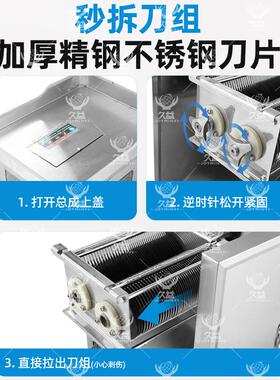 民益全自动大功率切肉机多功能商用大型电动不锈钢切肉机切片切丝