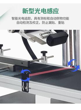 工厂全自动电商快递单自动贴单机物流包裹纸箱封箱打一体机