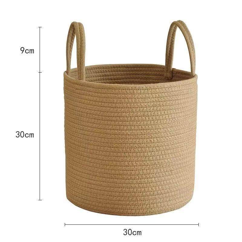 麻绳手工编织脏衣篮抱枕玩偶衣物收纳筐酒店脏衣篓大号洗衣篮折叠,淘宝优惠券,粉丝福利购,淘宝优惠卷