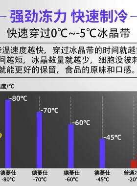 德仕-62545度速冻柜商急冻超低盘温插式速冻机海鲜包子用食菱品设