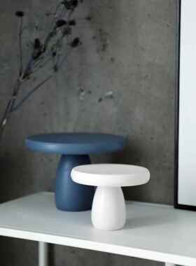 莫兰迪彩色装饰饰品可访问豪华风格小蘑菇形蛋糕盘斯堪的纳维亚风