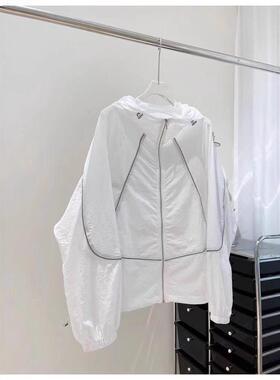 透气防晒衣女夏季薄款外套2025新款宽松百搭防晒服空调开衫冲锋衣