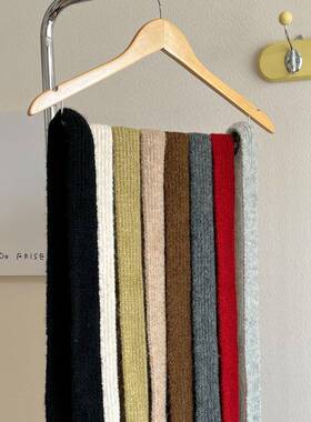 Winter New Solid Color Narrow Long Scarf Korean Version