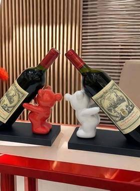 红酒架结婚订婚酒柜装饰品乔迁过年电视柜玄关橱柜客厅送人摆件