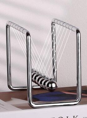 正品动牛顿摆球7球办公摆室意客厅书房件物理金属非永仪创家居装