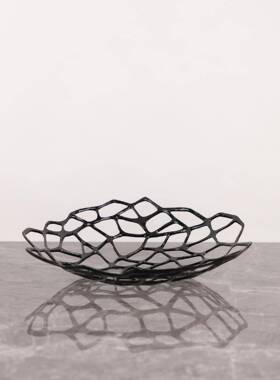 新中式属金色电镀金果样板家房卧室餐厅桌面玄关居软装饰D1144品