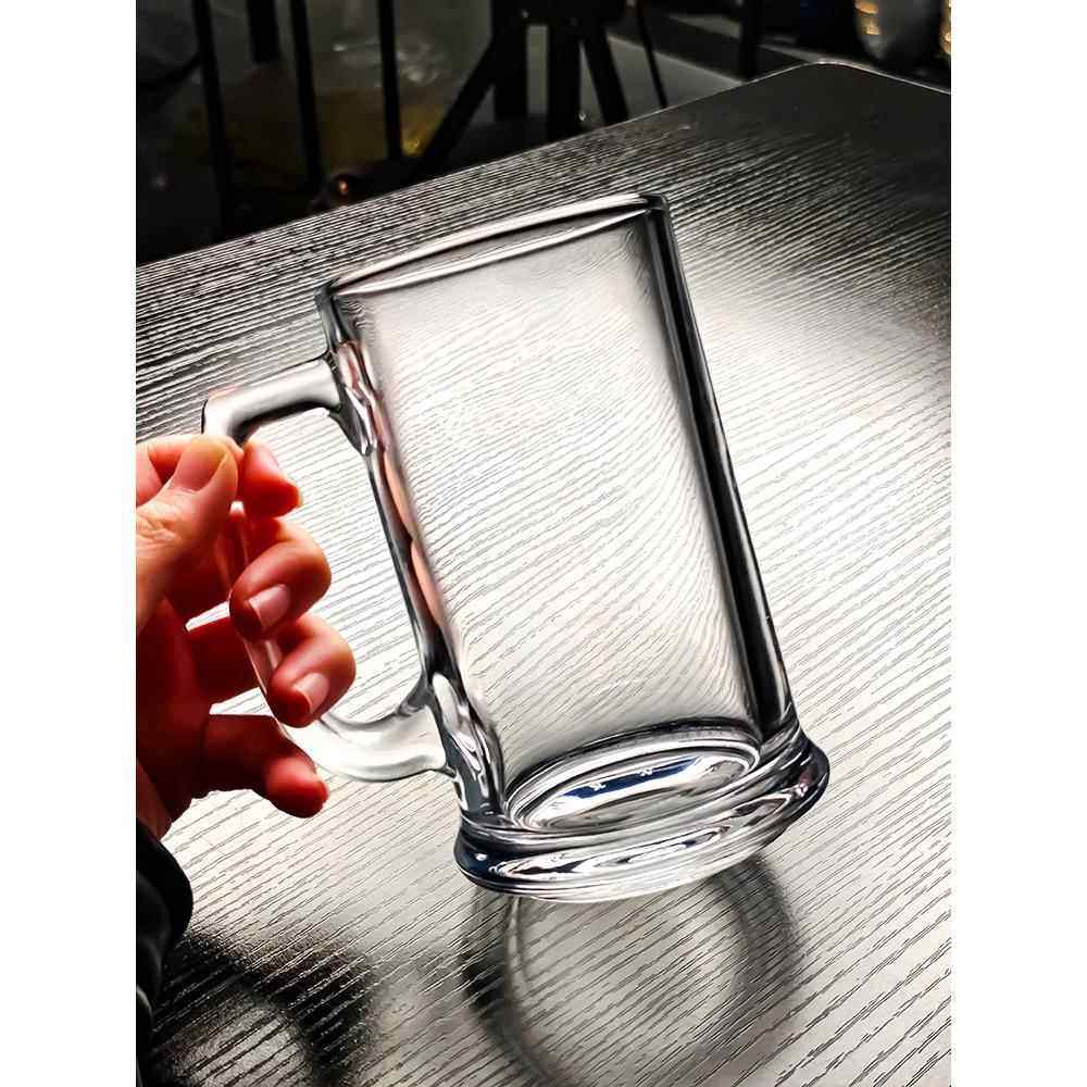 水晶玻璃杯水杯啤酒杯子茶杯泡茶高级感高颜值2025新款家用带把手,淘宝优惠券,粉丝福利购,淘宝优惠卷