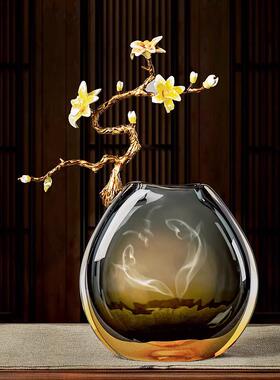 弗朗德客厅酒柜摆件高端轻奢风珐琅彩装饰花瓶轻奢乔迁新居礼品