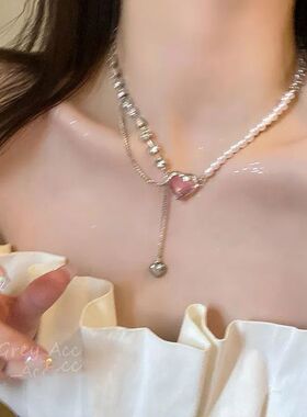 夏季女ins辣妹锁骨链潮串珠项链