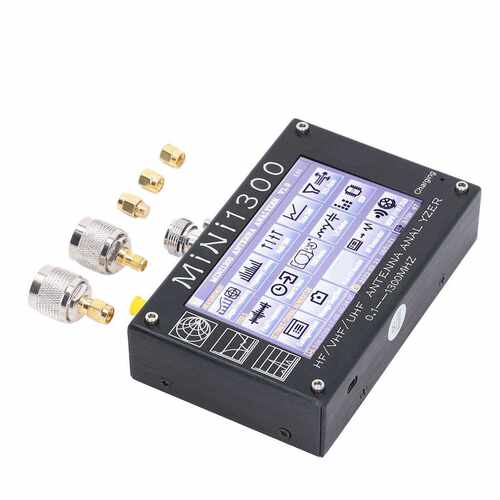 0.1-1300MHz 全频段触摸屏 4.3英寸网络分析仪矢量VNA   Mini1300 - 图1