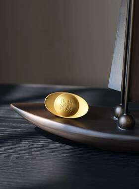 中面古风高级感一帆风OWV顺公帆船摆件样板间视柜电书房办室桌装