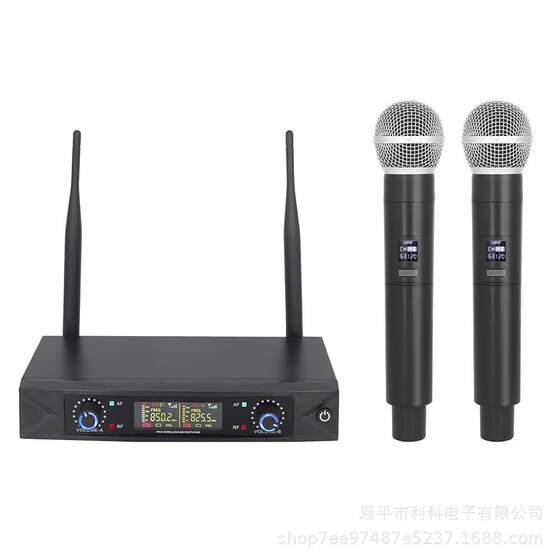 无线麦克风一拖二户外舞台演出家用ktv音响卡拉OK话筒