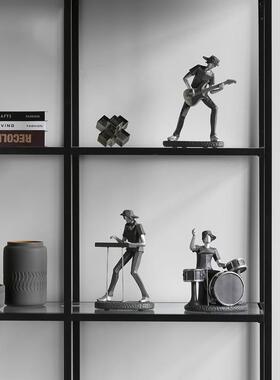 北216卧欧创意培艺术人物摇滚乐摆件音乐训室客厅室办公室队软装