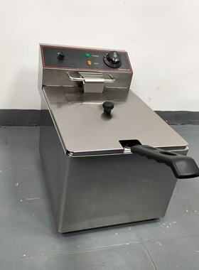 商用台式不锈钢油炸锅8L源头厂家西厨炸薯条机炸鸡炸炉电炸炉